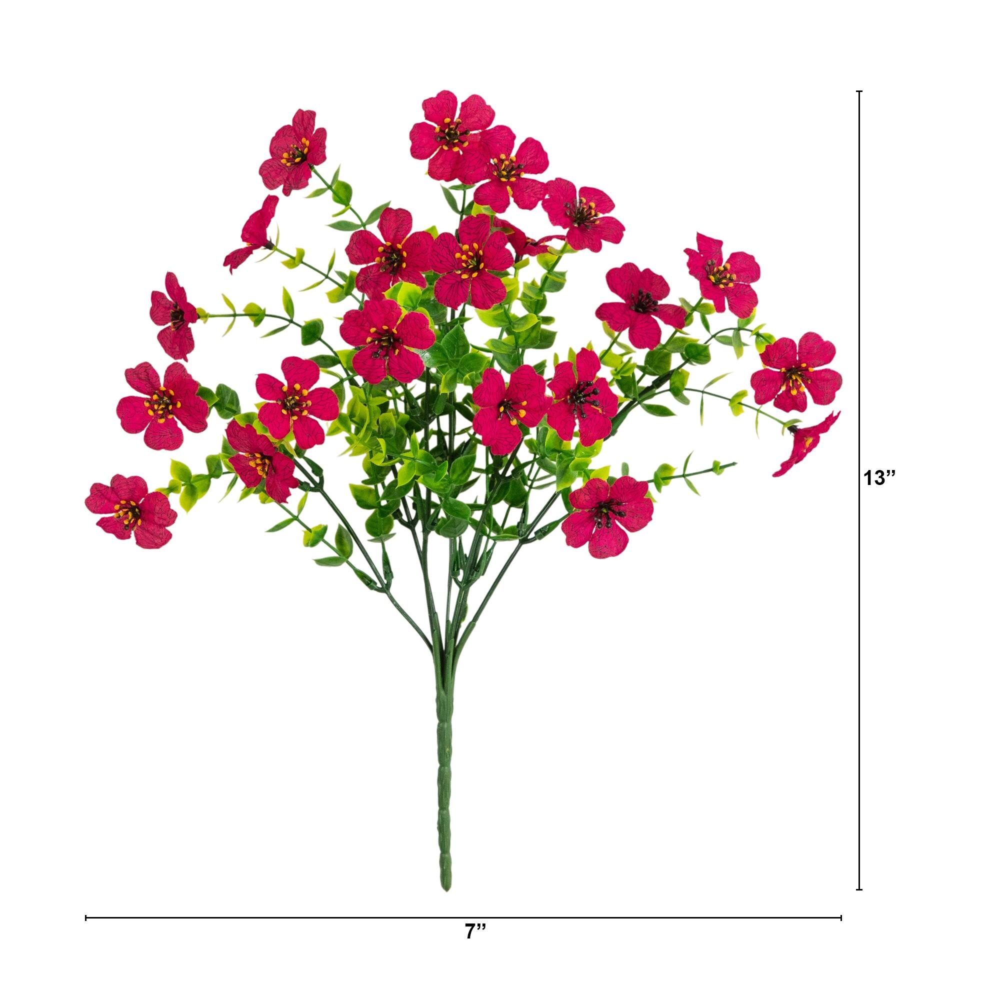13" UV Resistant Artificial Daisy Bushes